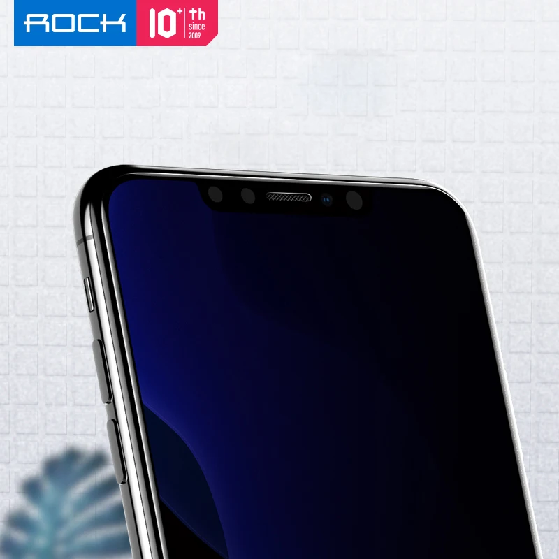ROCK полное покрытие Антибликовая Защитная пленка для экрана, защита для iPhone X XS MAX XR Новое закаленное стекло iPhone