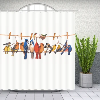

Bathroom Flamingo Lover Shower Curtain Waterproof Polyester Shower Curtain with 12 Plastic Hook Set Mats