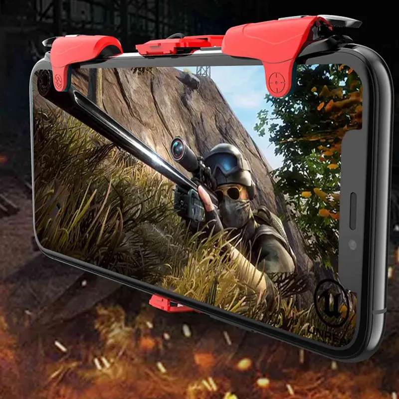  For iPhone 11 Pro for Huawei P30 Pro Gamepads Fast Trigger Shooter Controller PUBG Gaming Handle Ga