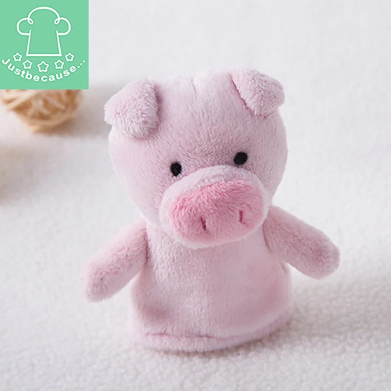 Мини-животное рука кукла головоломка пальчиковая кукла - Цвет: pig