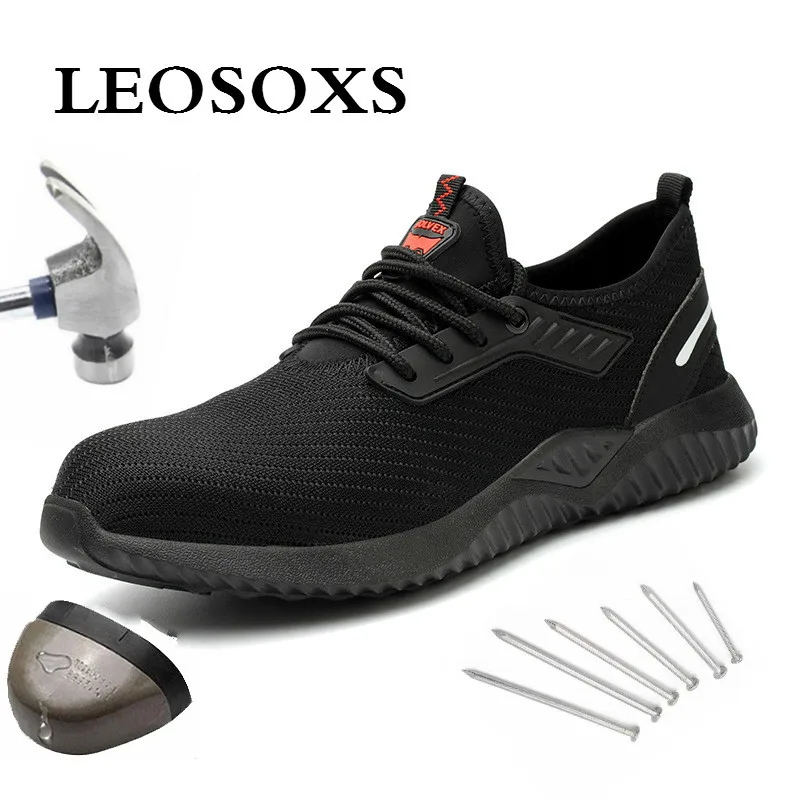 Защитные рабочие ботинки LEOSOXS обувь для мужчин стальной носок защита от ударов