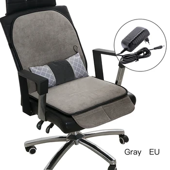 

Electric Heating Mat Heated Chair Cushion and Back Cushion Electric Blanket Winter Warm Pad For Office Home US/EU Plug
