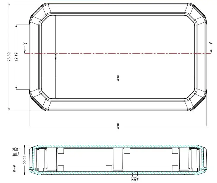 szomk handheld plastic box for electronics instrument housing plastic enclosure for pcb design junction box device project box (28)