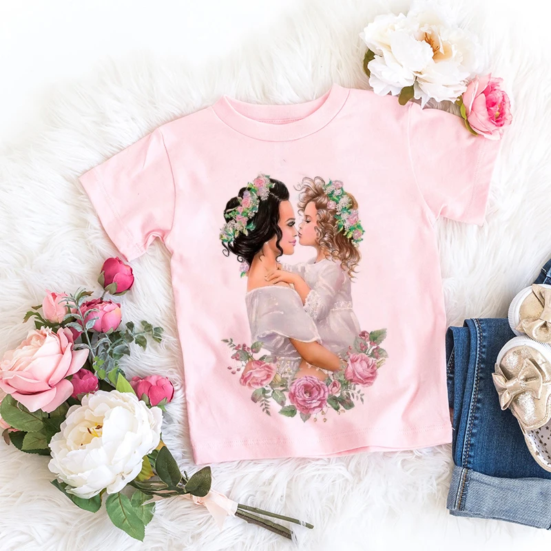 Summer Fashion Super Mom Baby Girl Tshirt Fashion Boys T Shirts Mother And Baby Life Life Lovely Printing Kawaii Kids T Shirt