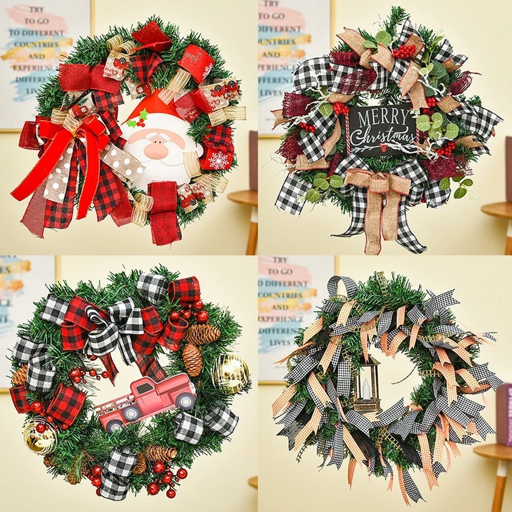 Christmas In Door County 2022 Christmas Artificial Rattan Wreath Front Door Hanging Decorations Wreaths  Christmas Decoration For Home 2021 New Year 2022 Noel|Wreaths & Garlands| -  Aliexpress