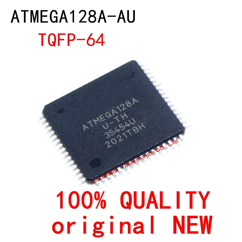 10 pçs/lote ATMEGA128A-AU ATMEGA128A ATMEGA128 TQFP-64 Em Estoque