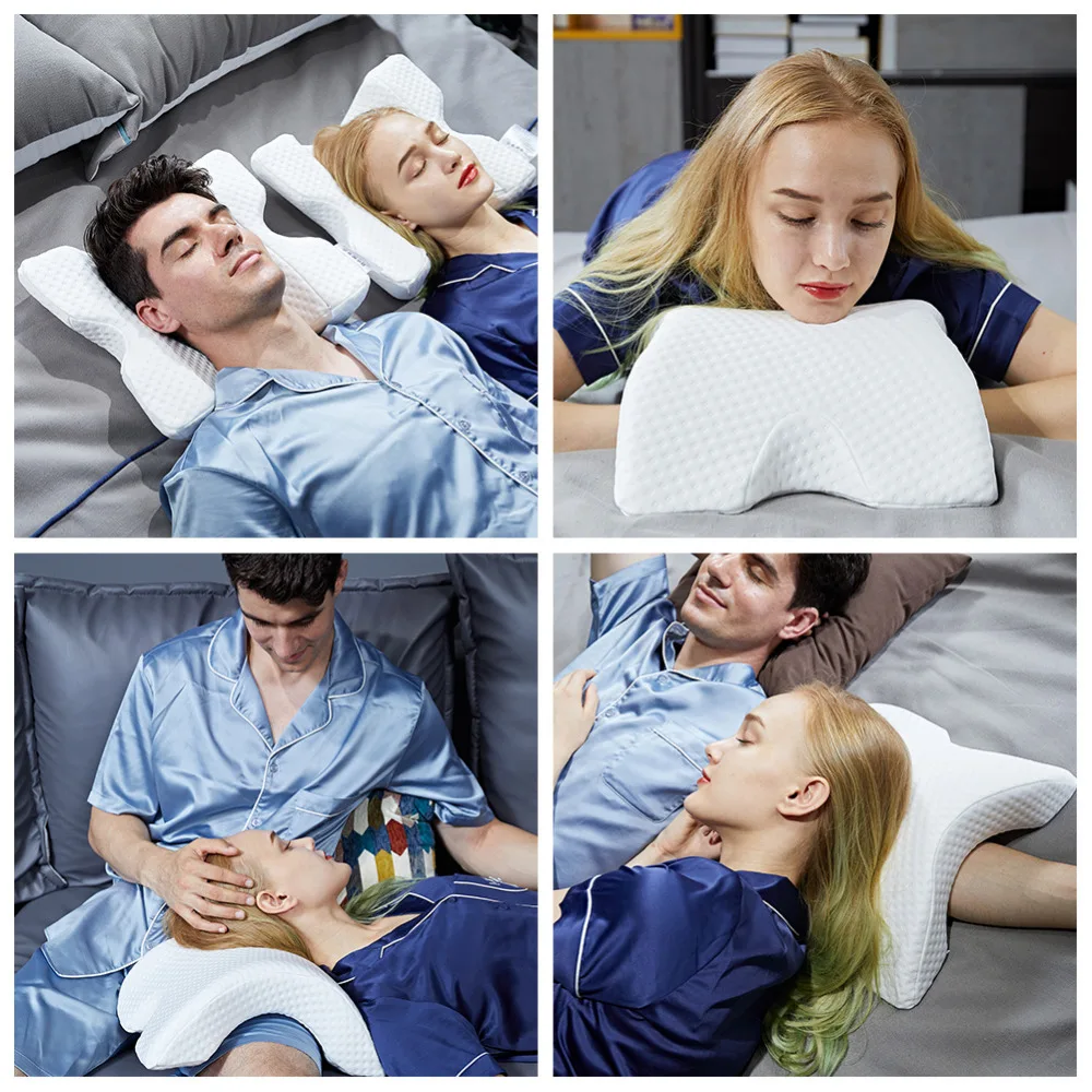 Memory Foam постельные принадлежности Подушка против давления ручная защитная подушка для шеи медленное отскопление многофункциональная подушка домашняя шелковая пара подушка