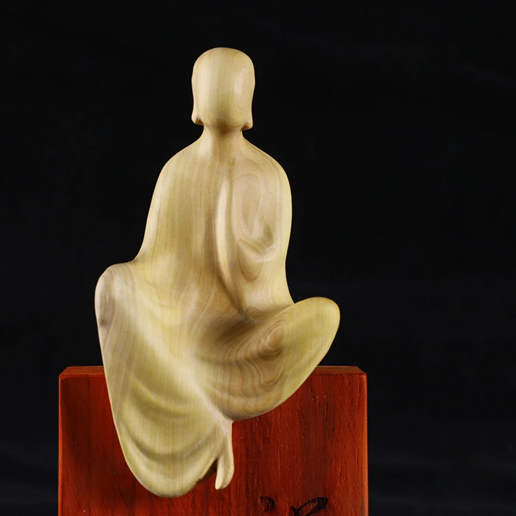 Резьба из самшита Zen резьба по дереву скульптура чайная церемония ладана