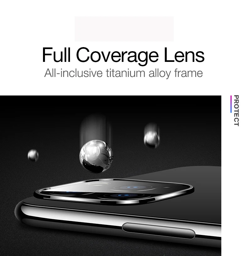 3D полная задняя крышка для объектива камеры, Защита экрана для iPhone 11 Pro Max, закаленное стекло, алюминиевая пленка, защитный чехол для объектива для iPhone 11