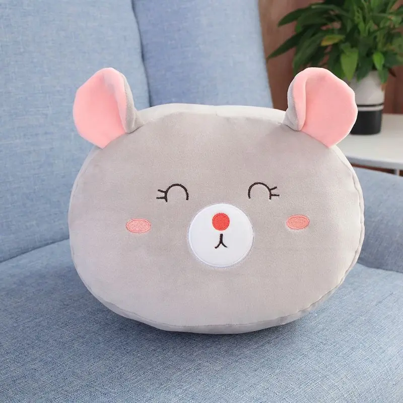 Мягкая плюшевая подушка в виде животного, Kawaii, мультяшная подушка, домашняя мебель, подарок