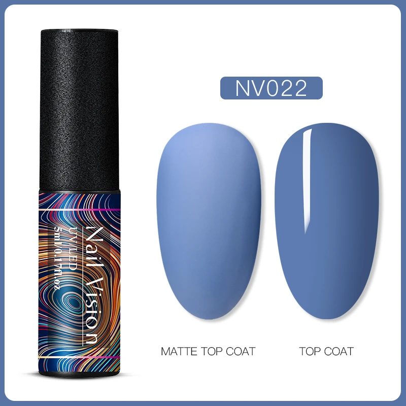 Nail Vision синий зеленый цвет УФ-гель для ногтей замачиваемый лак для ногтей эмаль полуперманентное тиснение матовый топ нужен - Цвет: AAS06617