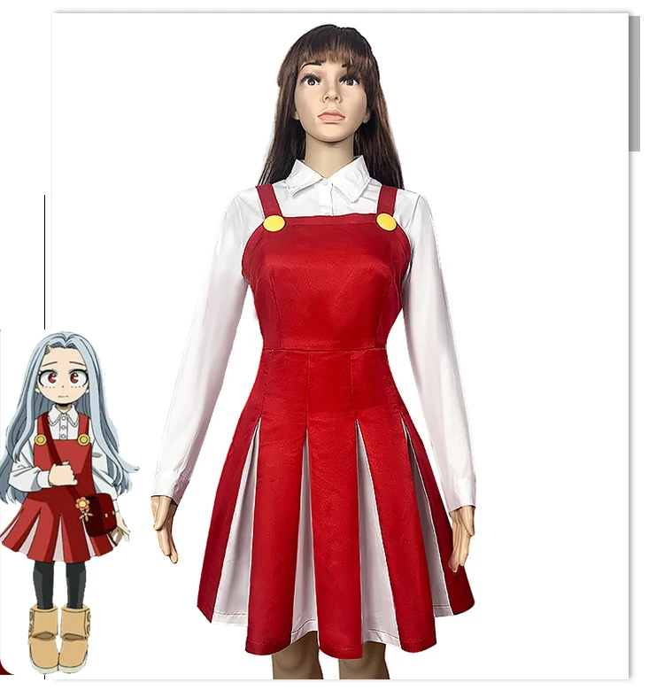 Anime My Hreo Academia Eri Cosplay Custome Uniform Dress+skirt+stocking