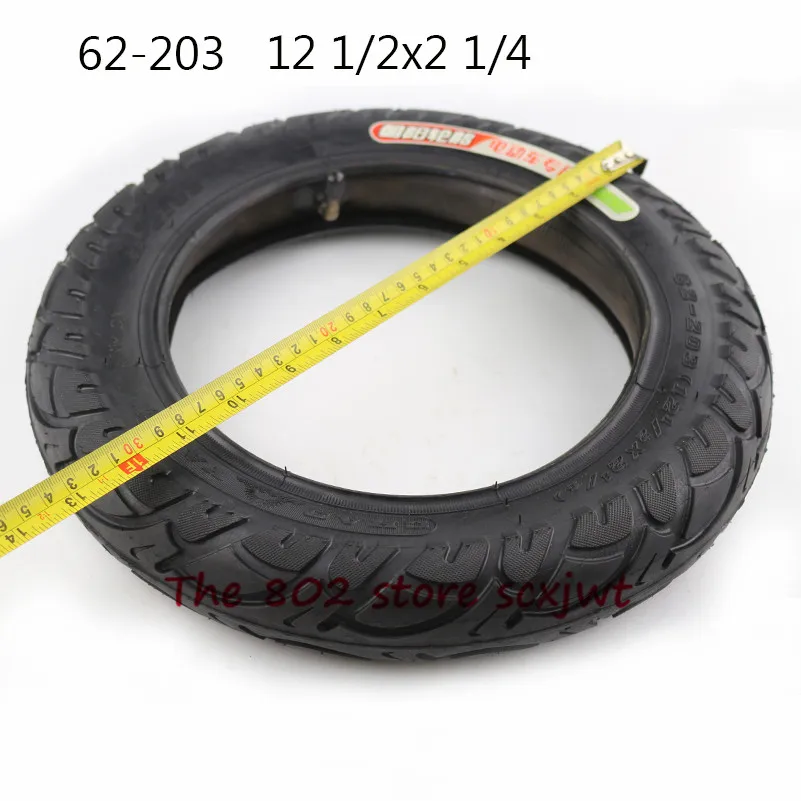 

Super 12 1/2 X 2 1/4 ( 62-203 ) air tyre fits Many Gas Electric Scooters and e-Bike 12 1/2*2 1/4 inner and outer tire