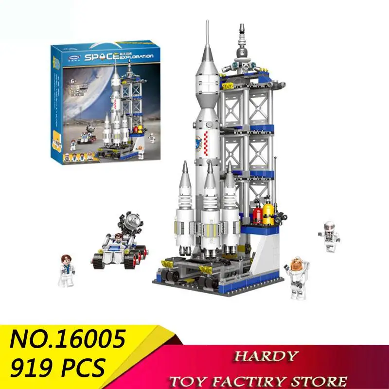 

Technology Series Satellite Launch Station Assembles Pellet Toy Building Blocks For Children Xingbao 16005 919 Pcs