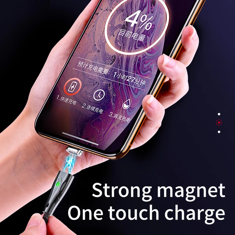 HOCO Магнитный usd кабель для iPhone 11 Pro XS Max X 7 6 Plus телефоны Быстрая зарядка type C USB кабель для передачи данных для Sam sung Xiao mi