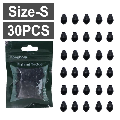 30PCS-S 30 шт для рыбалки на карпа, Accessrioes быстрой смены шок шарик Карп чод Rig резиновый шарик для рыбалки на карпа, Chod шарик метод подачи принадлежностей для карпфишинга - Цвет: 30PCS-S