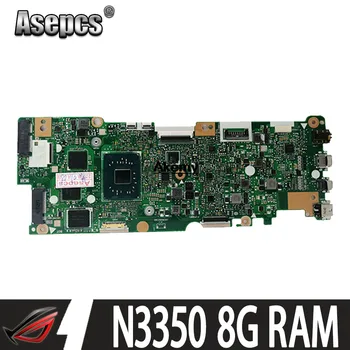شراءمع اللوحة الأم للكمبيوتر المحمول N3350 8G-RAM 128G-SSD لجهاز Asus Vivobook Flip TP401NA TP401N TP401MA TP401M اللوحة الرئيسية 100٪ اختبار جيد
