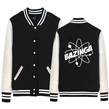 

TBBT Flash Bazinga Woman Girl Baseball jacket Full Zip Coat Fleece Periodic Table Elements Science Font B Atom ZIIART