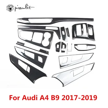 

Carbon Fiber Pattern for Audi A4 B9 A5 2017-2019 Interior Accessories Control Gear Shift Box Air Outlet Panel for A4 A5 Sticker
