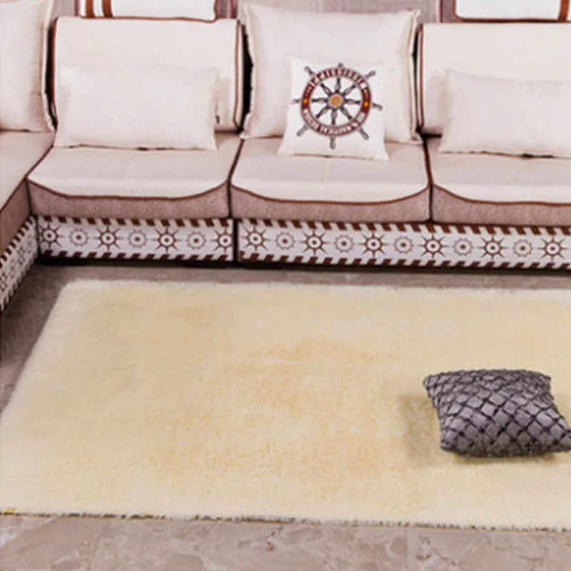 Супер мягкий Шелковый шерстяной ковер для помещений современные шелковые Коврики для спальни напольный коврик Детский ковер для детской комнаты Детский ковер