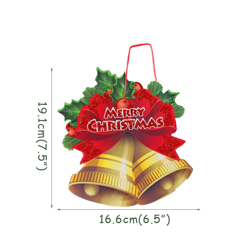 Kerst Рождественский кулон-венок рождественские украшения для дома navidad орнамент «Новогодняя елка» Noel рождественские новогодние поставки Natal - Цвет: 1pcs pendant