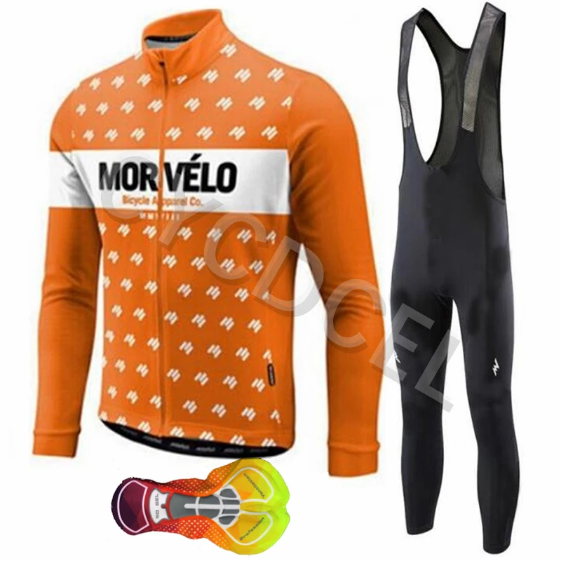 Morvelo велосипедная майка мужская с длинным рукавом, велосипедный комбинезон, набор, Ropa De Ciclismo, быстросохнущая велосипедная спортивная одежда