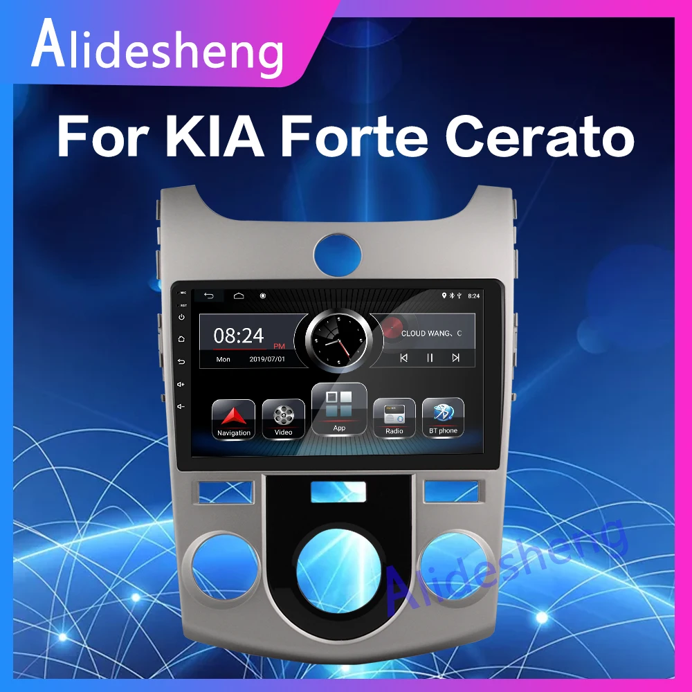 2G ram Android 9,0 автомобильный мультимедийный плеер для KIA Forte(MT) Cerato 2 2008 2009 2010 2011 2012 2013 автомобильный Радио gps навигация