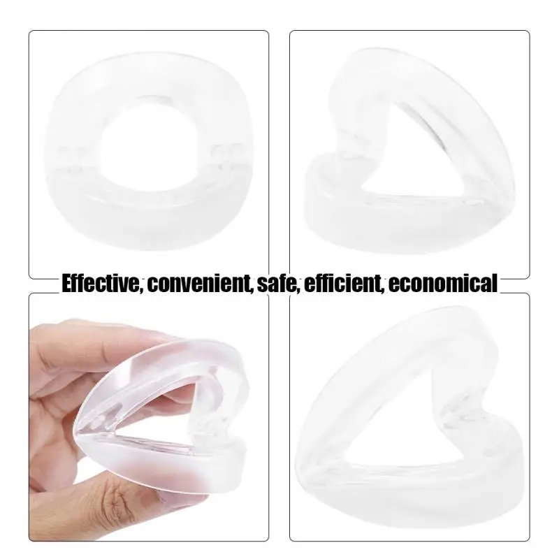 Foldable Bruxism Oral Mouth Guard Apnea Aid Anti Grinding Stop Snoring Double Layer Mouthpiece Snore Grind Aid Anti Snore Device