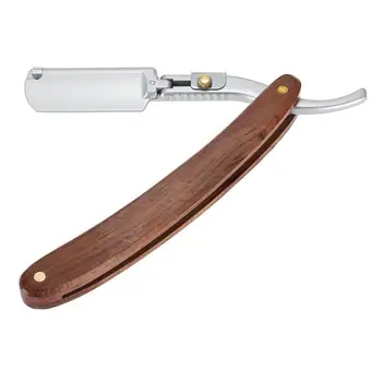 

2PCS Rosewood Pear Shaver Vintage Old School Shaver Replaceable Blade