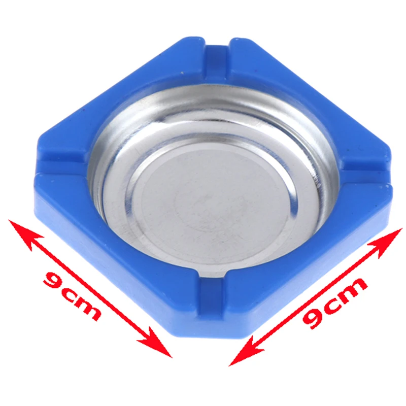 1 шт. домашняя пепельница пластиковая нержавеющая сталь квадратная окантовка пепельница аксессуары для дома и офиса рекламный инструмент для сигарет