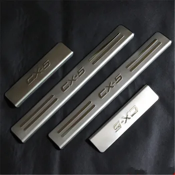 

Car Styling For Mazda CX-5 CX5 2012 2013 2014 2015 2016 High Quality Stainless Steel Side Door Sill Scuff Plate Trim