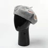 Autumn And Winter New Rabbit Squirrel Leaves Embroidered Wool Beret Artist Hat Wool Hat ► Photo 3/6