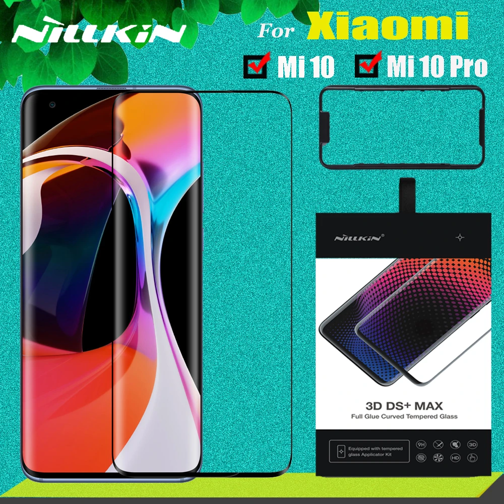 for Xiaomi Mi 11 10s 10 Pro 5G Tempered Glass Screen Protector Nillkin 3D DS+MAX Full Coverage Safety Glass for Xiaomi Mi11 Mi10