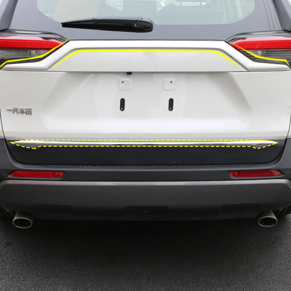 Для Toyota Rav4 XA50 2019 2020 декоративная накладка на дверь багажника хромированные