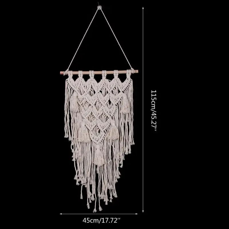 Handmade Wall Hanging Tapestry Macrame Wedding Backdrop Art Wedding Home Living Room Decoration Ornament