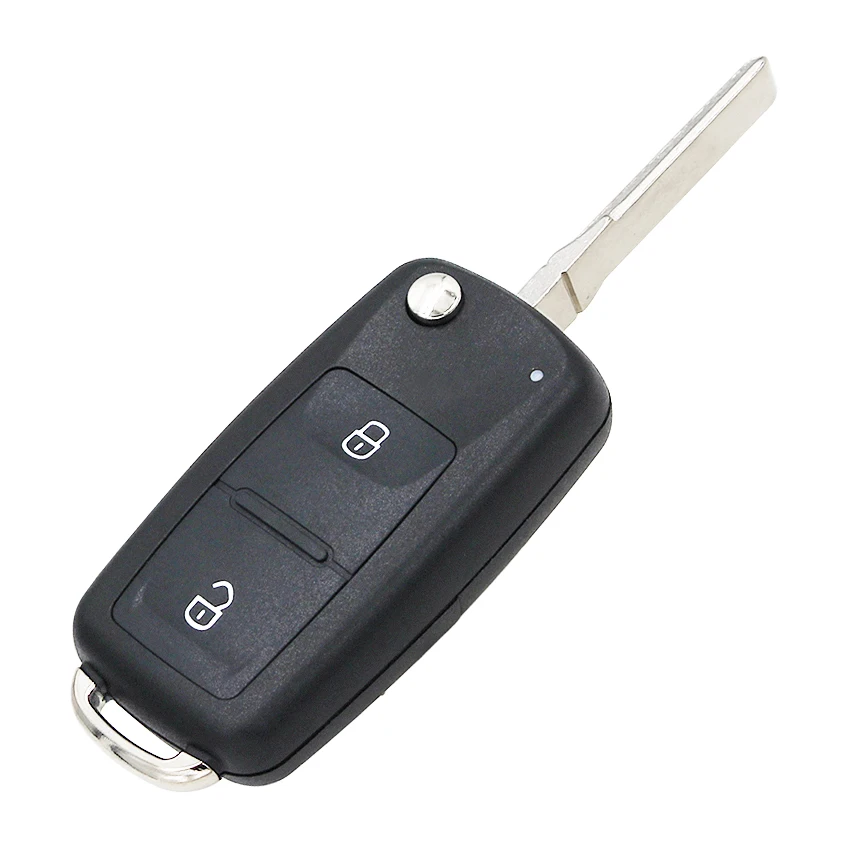 Remote Key Shell New Model 2 Buttons Flip Remote Key Replacement Shell Case for V-W Amarok/Crafter/Touareg 2011