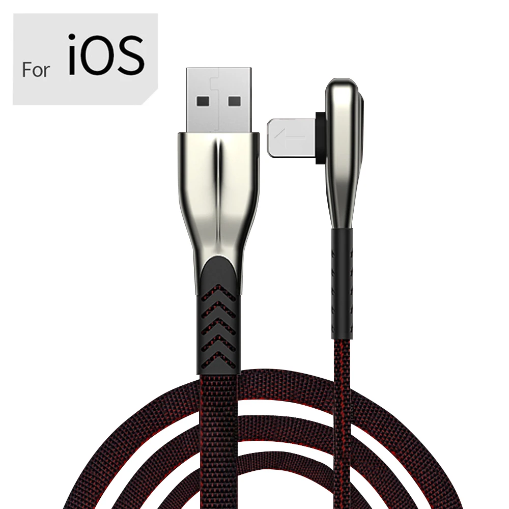 Линия быстрой зарядки 3 А для кабеля Micro USB type C для iPhone для iOS Быстрый кабель для мобильного телефона Android type-C USB C кабель - Цвет: Black For iPhone