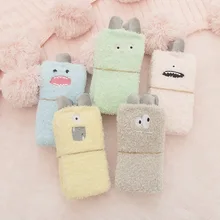 Сказочные эластичные домашние мягкие носки-тапочки для женщин и девочек пушистые теплые зимние Дышащие носки различных цветов