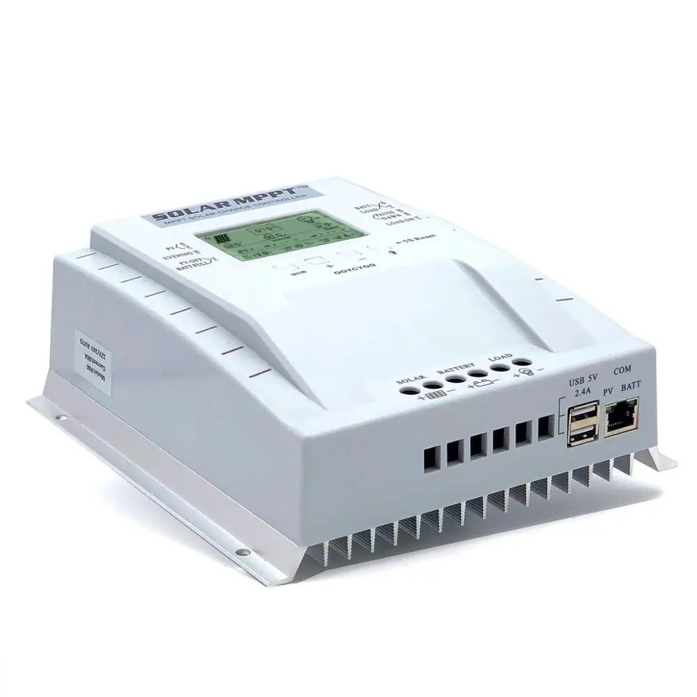 PowMr 40A 60A MPPT Солнечный Контроллер заряда 12 в 24 в авто для Макс. 100 в солнечная панель Вход двойной USB выход ЖК Солнечный регулятор