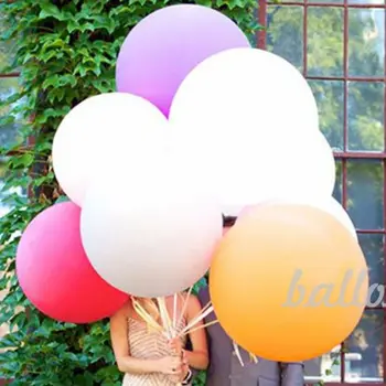 

10pcs 36 Inch Giant Balloon Round Inflable Latex Jumbo Thick Balloons Wedding Party Decoration