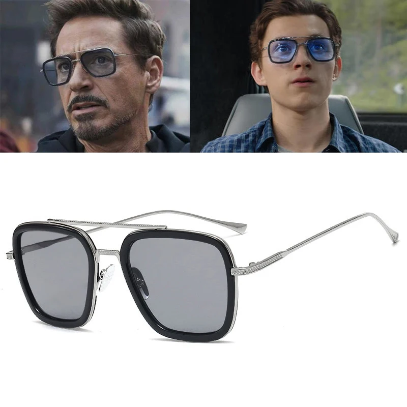 Spider Man Far From Home Edith Peter Parker Iron Men Tony Stark Glasses Cosplay Prop Accessories sun glasses SpiderMan