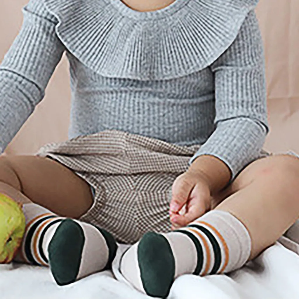 Для детей от 0 до 8 лет, детские носки для девочек и мальчиков, милый мультяшный принт, хлопковые носки средней длины гетры, носки для малышей# E30