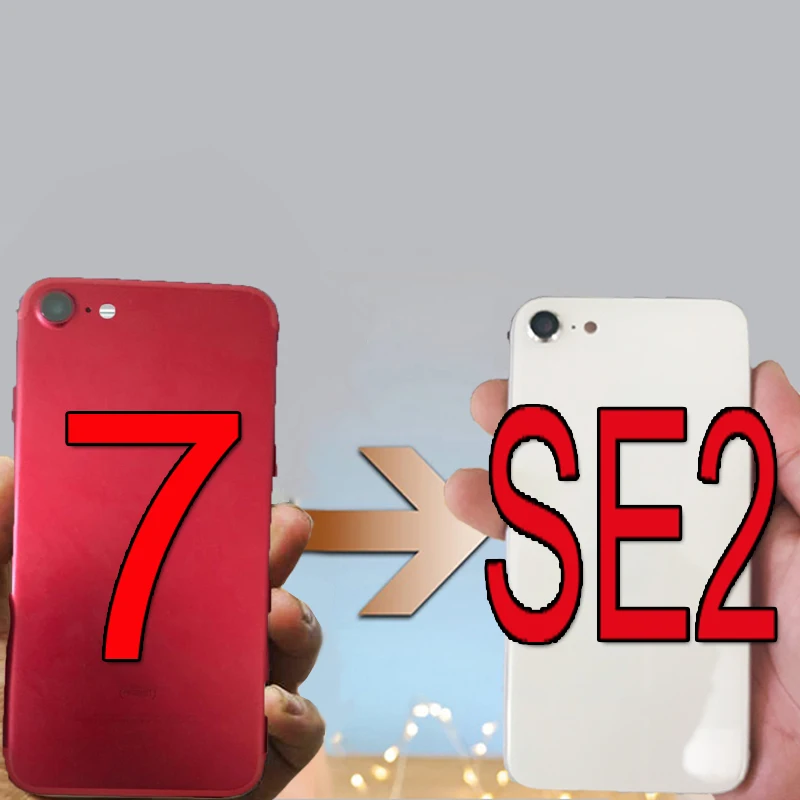 Оригинальный качественный стеклянный корпус задняя крышка для iPhone 7 подобная SE2