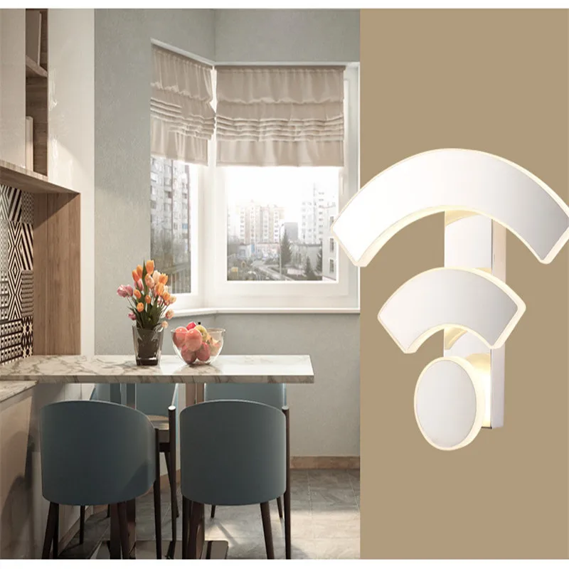 WIFI Wall Light Acrylic Sconce Wandlamp LED Modern Bedroom Bedside Lamp Creative Restaurant KTV Hotel Aisle Corridor Lights
