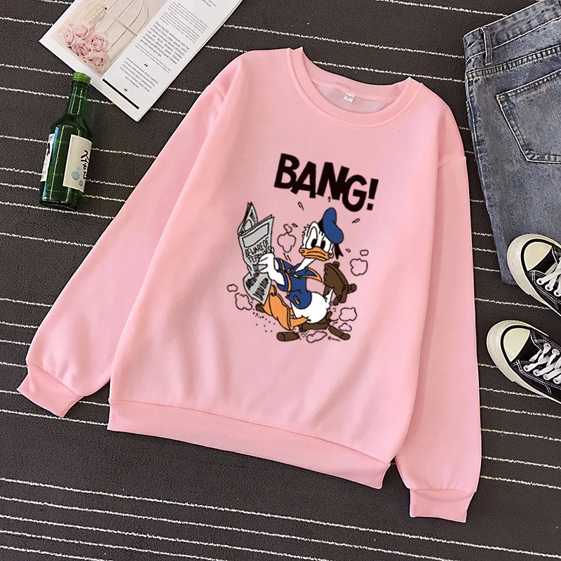 p49 2019 New Social Hoodies For Girls and boys Character duck Tops Women's Sweatshirt Long-sleeved
