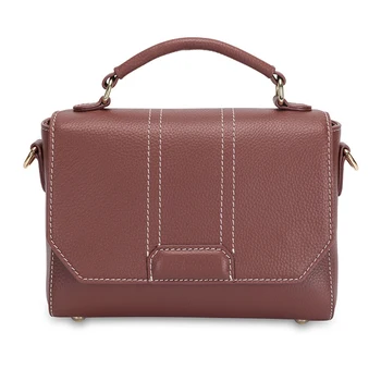 

Into A Leather Fashion Trend Solid Color Single Shoulder Diagonal Medium Large Capacity Cowhide Ladies Bag