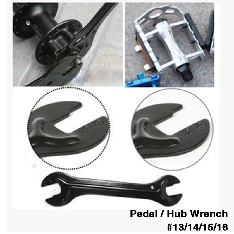 ZTTO Bicycle Pedal Wrench Steel Hub Repair Spanner 13 14 15 16 4 in 1 Remover Bicycle tools