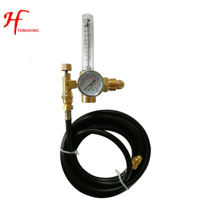 

Argon Carbon Dioxide CO2 Mig Tig Gas Flow Meter Regulator With Pressure Gauge