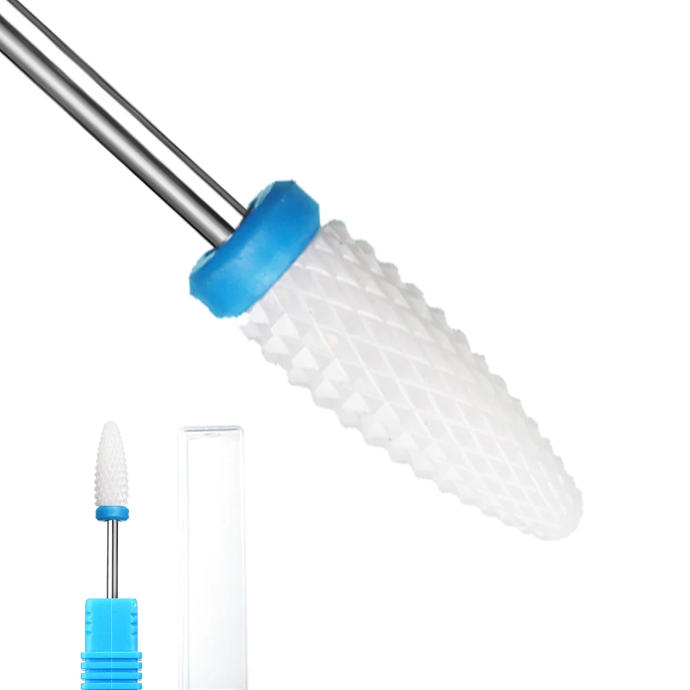 Ceramic Nail Drill Bit for Manicure and Pedicure - Cuticle Care and Polishing Tool
