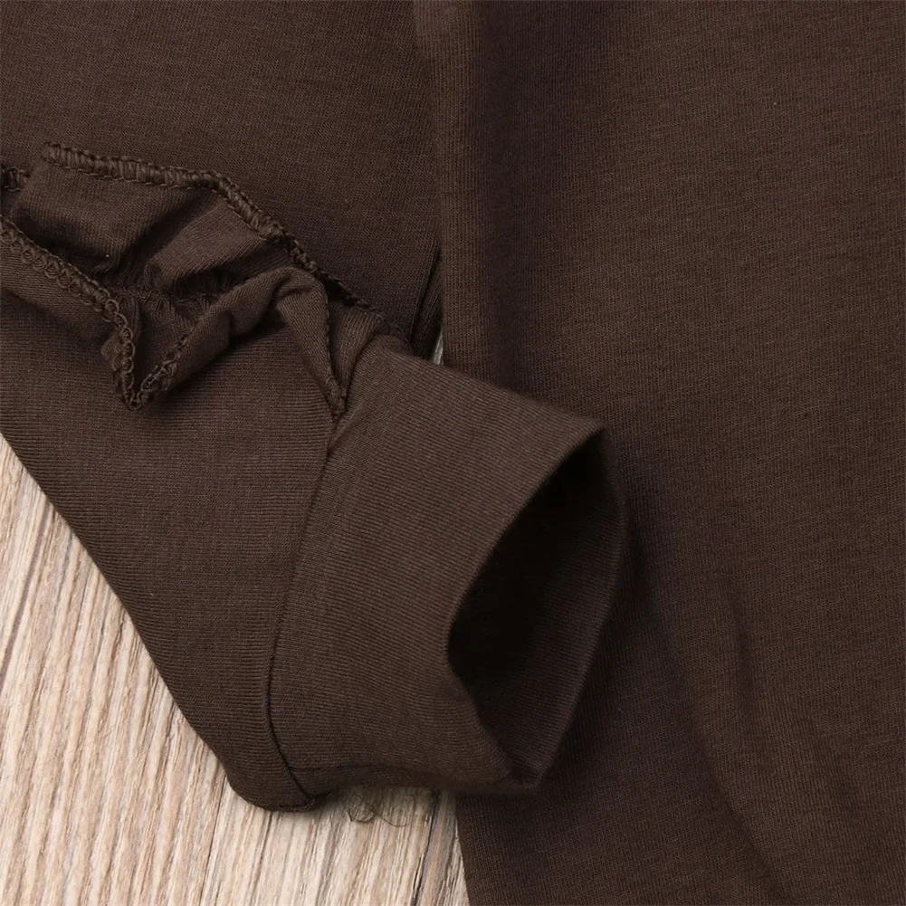 CYSINCOS Newborn Baby Girls Ruffle T-Shirt Tops Pants Leggings 2Pcs Outfits Set Clothes Long Sleeve Autumn Winter Warm Clothing